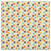 orange, gelb, braun, blaue Punkte Stoff (Muster)