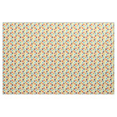 orange, gelb, braun, blaue Punkte Stoff (Fat Quarter (45,7 x 55,9 cm))