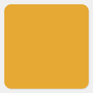 Orange/Gelb, Farbe des E49B0F, Bild-Option Quadratischer Aufkleber