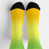 Orange Gelb Grün Socken (Oben)