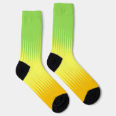 Orange Gelb Grün Socken (Rechts)