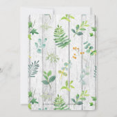 Orange & Gelb Kraut-Brautparty Einladung (Rückseite)