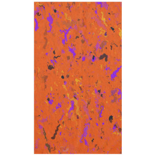 Orange, Gelb, Lila und Schwarz, Abstrakt Tischdecke