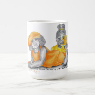 Orange Gelb-Schwester-Denver-Tasse Kaffeetasse