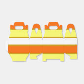 Orange, Gelb und Weiß Streifen Geschenkschachtel (Ungefaltet)