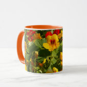 orange gelbe Blumen, Nurie, Blumen, Garten Tasse (Vorderseite Links)