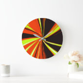 Orange/gelbe, farbige, farbige, farbige Uhr (Zuhause)