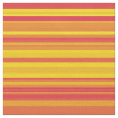 Orange Gelbe Rote Streifen Stoff (Nahaufnahme)