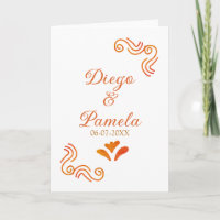 orange gelbe rustikale spanische Hochzeitspaar Nam
