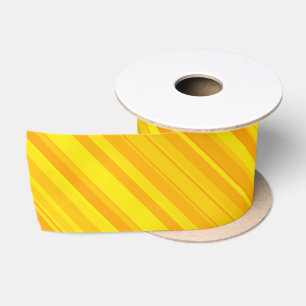 Orange gelbe Streifen Satinband