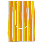 ORANGE-GELBE WEISSE STREIFEN UND NIEDLICHE ORANGE MITTLERE GESCHENKTÜTE (Rückseite)