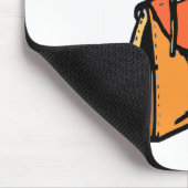 Orange Geldbeutel Mousepad (Ecke)