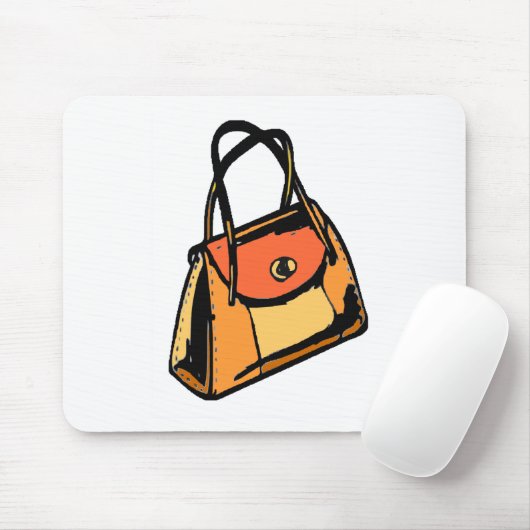 Orange Geldbeutel Mousepad (Mit Mouse)