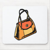 Orange Geldbeutel Mousepad (Vorne)