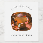 Orange Gem Weinetikett (Einzelnes Label)