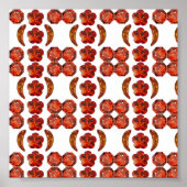 Orange Gemstone Art. Poster (Vorne)