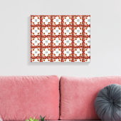 Orange Gemstone Diamond Art, Orange Leinwanddruck (Insitu (Wohnzimmer))