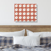 Orange Gemstone Diamond Art, Orange Leinwanddruck (Insitu (Schlafzimmer))