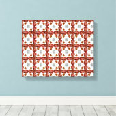 Orange Gemstone Diamond Art, Orange Leinwanddruck (Insitu (Holzboden))