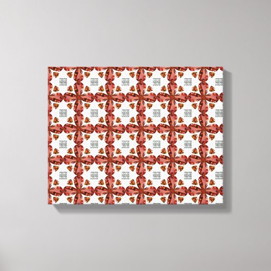 Orange Gemstone Diamond Art, Orange Leinwanddruck (Vorderseite)
