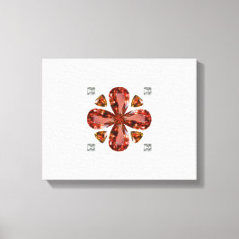 Orange Gemstone Diamond Art, Orange Leinwanddruck