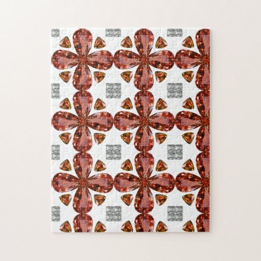 Orange Gemstone Diamond Art, Orange Puzzle (Vertikal)