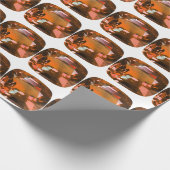 Orange Gemstone Geschenkpapier (Ecke)