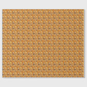 Orange Gemstone Geschenkpapier (Flach)