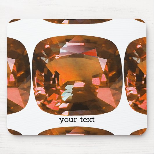 Orange Gemstone Mousepad (Vorne)