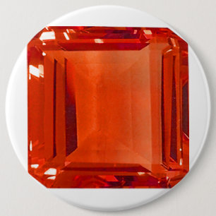 Orange Gemstone Pattern Button