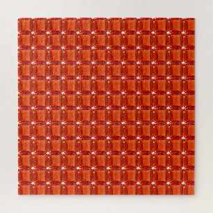 Orange Gemstone Pattern Puzzle