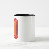 Orange Gemstone Pattern Tasse (Zentrum)