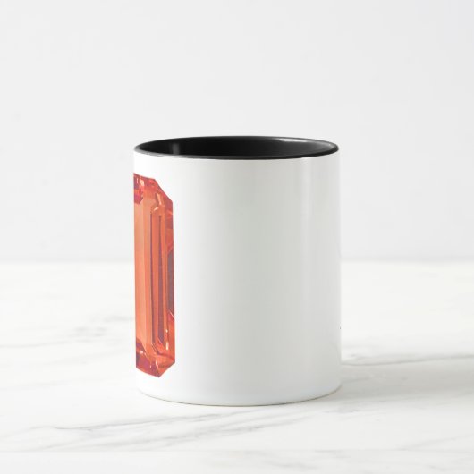 Orange Gemstone Pattern Tasse (Zentrum)