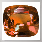 Orange Gemstone Poster (Vorne)