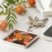 Orange Gemstone Schlüsselanhänger (Seite)