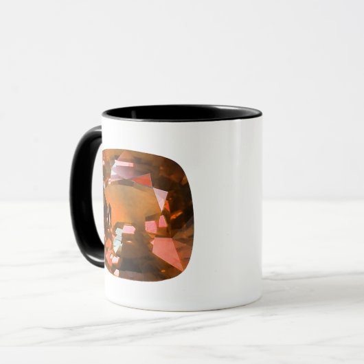 Orange Gemstone Tasse (Vorderseite Links)