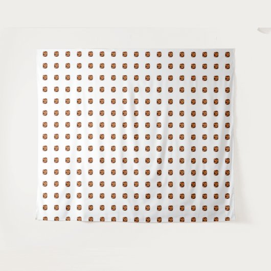 Orange Gemstone Wandteppich (Vorderseite (Horizontal))