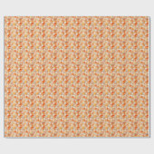 Orange Gemstones Geschenkpapier (Flach)
