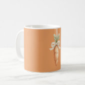 Orange Gemüse Karotte Kaffeetasse (Vorderseite Links)