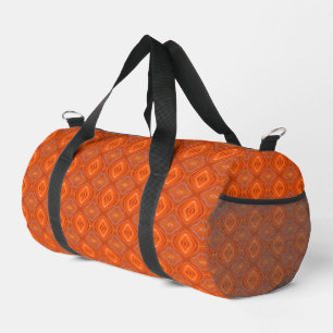 Orange Gemustert Flamingo Feather Duffle Bag