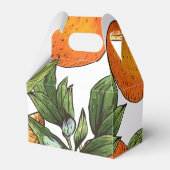 Orange Gemustert Geschenkschachtel (Rückseite)