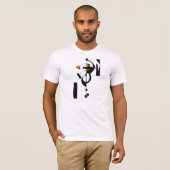 Orange Geo Design Men's T - Shirt (Vorne ganz)