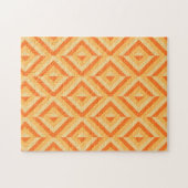 Orange Geometric Diamond Muster Frustration Puzzle (Horizontal)