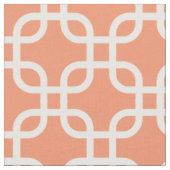 Orange Geometric Links Muster Stoff (Nahaufnahme)