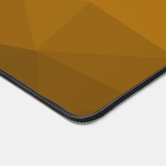 Orange Geometric Mesh Pattern Monogramm Schreibtischunterlage (Ecke)