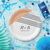 Orange Geometric Strip Paper Teller (Party)