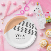 Orange Geometric Strip Paper Teller (Party)