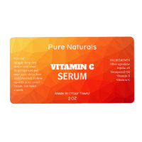 Orange Geometric Vitamin C Serumproduktmarken