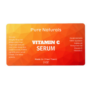 Orange Geometric Vitamin C Serumproduktmarken