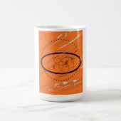 ORANGE GEOMETRISCHE KUNST KAFFEETASSE (Mittel)
